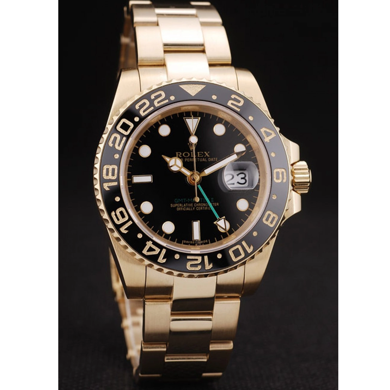 AAA Replica Watches Bezel Black GMT Master II Ceramic Dial 98228 Rolex Black 0806